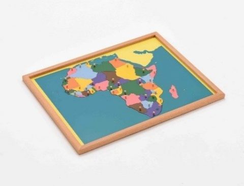 Puzzle Map of Africa (Beechwood Frame) & 2 Control Charts - Quality ...