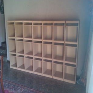 Pigeon hole lockers white